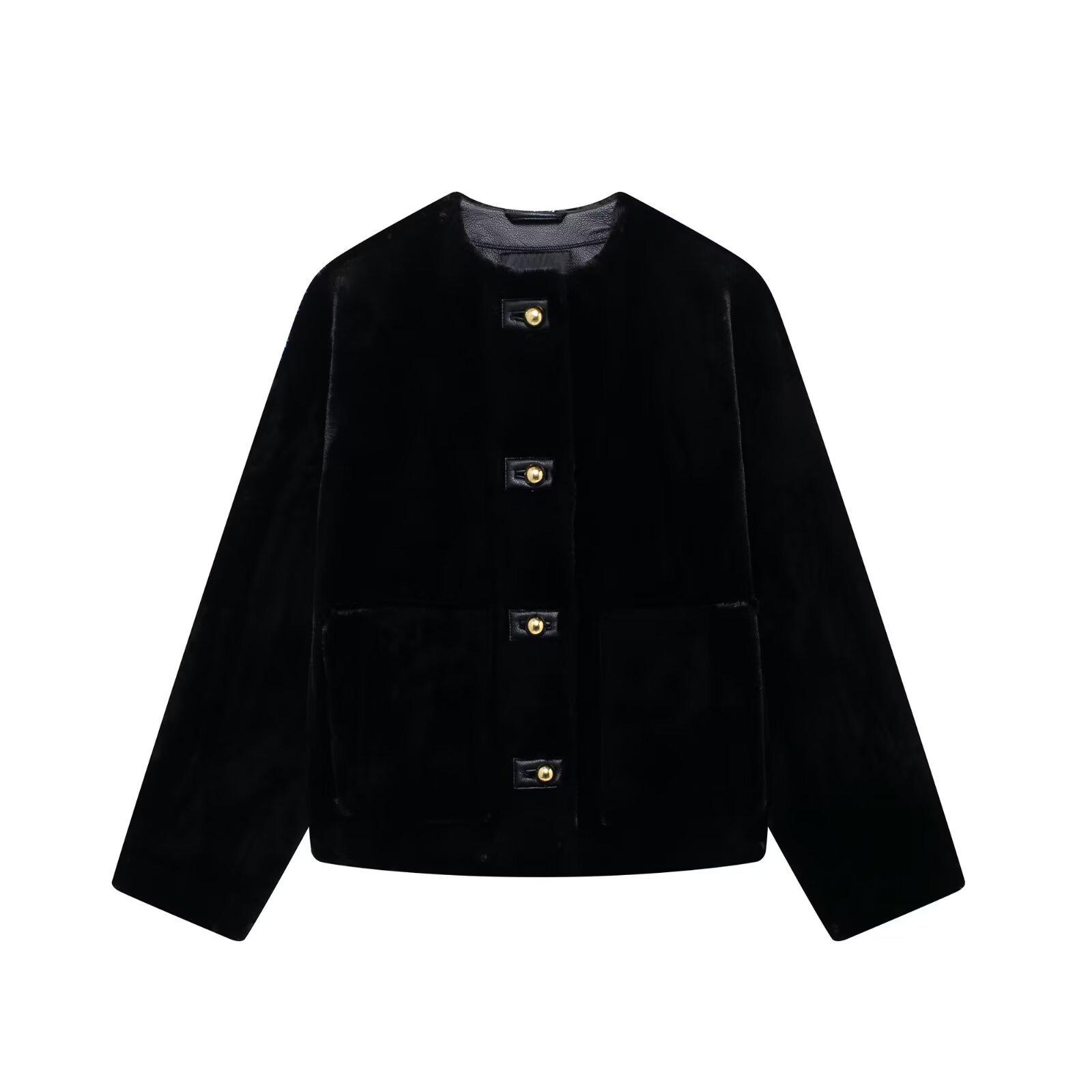 2024 Winter Women s Faux Fur Round Neck Jacket in European and American Style Large
2024 Winter Women s Faux Fur Round Neck Jacket in European and American Style Large