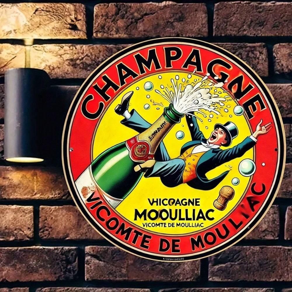 Metal Wall Art Champagne Vintage Sign 20x20 cm Bar Decor
Metal Wall Art Champagne Vintage Sign 20x20 cm Bar Decor