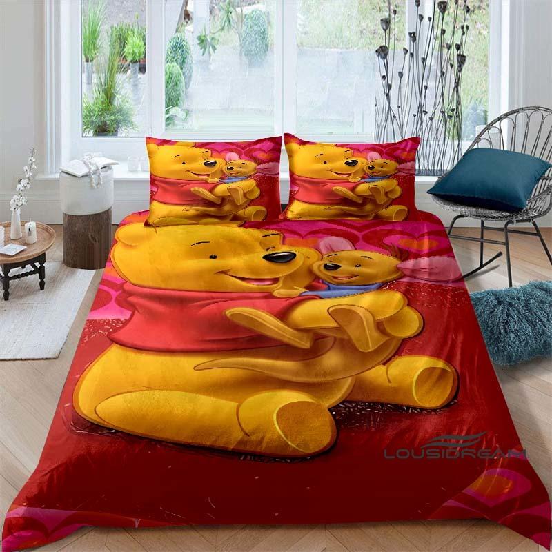 Cute 3D Printed Cartoon Pooh Bear Duvet Cover and Pillowcase Set - Home Decor, Creative Plus Size Bedding Set Suitable for Boys, 135X200cm
Cute 3D Printed Cartoon Pooh Bear Duvet Cover and Pillowcase Set - Home Decor, Creative Plus Size Bedding Set Suitable for Boys, 135X200cm