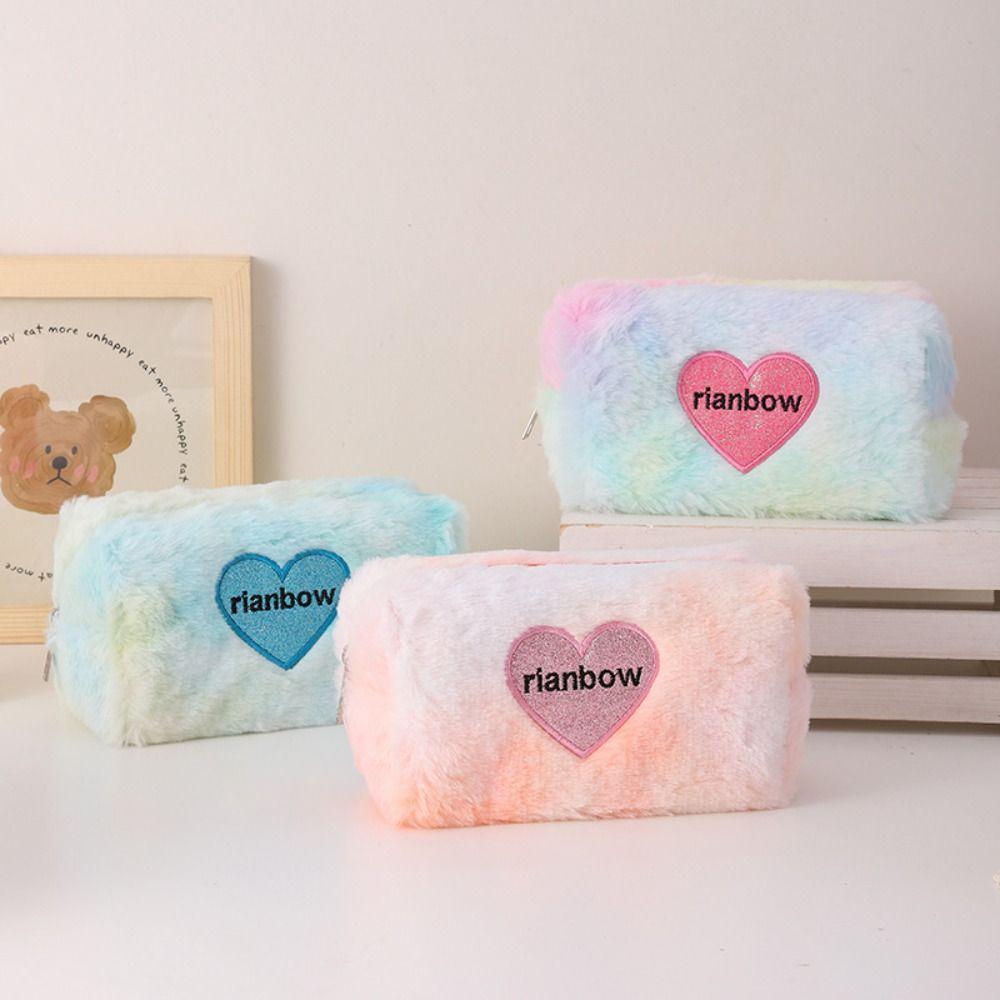 Plush Lipstick Storage Bag Retro Toiletry Bag Soft Rainbow Gradient Color Makeup Bag Girl
Plush Lipstick Storage Bag Retro Toiletry Bag Soft Rainbow Gradient Color Makeup Bag Girl