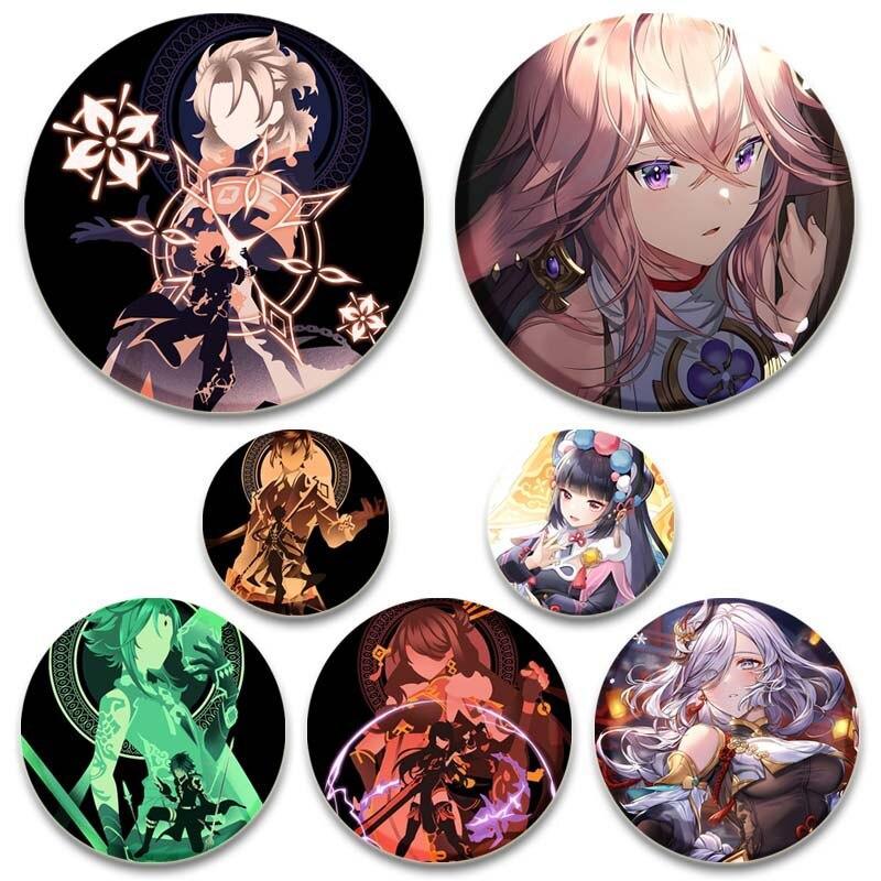 58 мм модные ювелирные изделия в стиле поп-игра Genshin Impact брошь Kazuha Yae Miko Xiao булавки мультфильм косплей значок аксессуары для рюкзака подарки
58 мм модные ювелирные изделия в стиле поп-игра Genshin Impact брошь Kazuha Yae Miko Xiao булавки мультфильм косплей значок аксессуары для рюкзака подарки