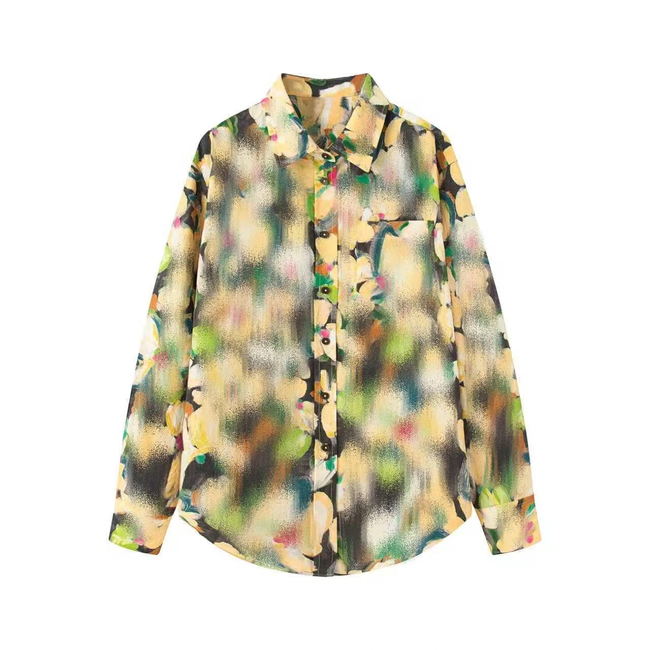Women s Loose Casual Floral Tie-Dye Long Sleeve Shirt - Spring 2026 Collection Large
Women s Loose Casual Floral Tie-Dye Long Sleeve Shirt - Spring 2026 Collection Large