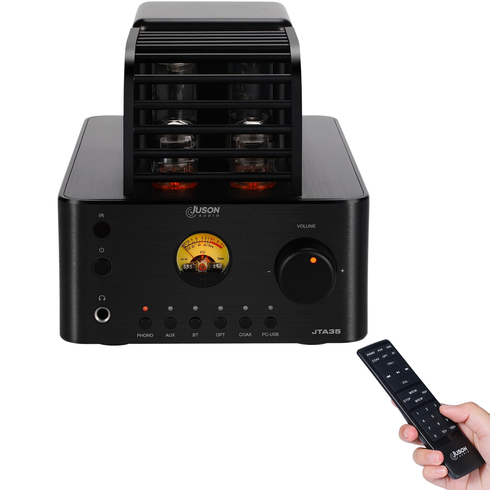 Juson Audio JTA35 Hybrid Integrated Tube Power Amplifier Stereo Surround Sound RCA COAX OPT USB Phono BT Input Subwoofer Headphone Output 2.1 5.0
Juson Audio JTA35 Hybrid Integrated Tube Power Amplifier Stereo Surround Sound RCA COAX OPT USB Phono BT Input Subwoofer Headphone Output 2.1 5.0