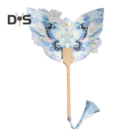 Ручний віяло з метеликами в китайському стилі Портативний віяло з квітковими метеликами з дерев’яною ручкою з китицями Танцювальний костюм Аксесуар для фотореквізиту B
Ручний віяло з метеликами в китайському стилі Портативний віяло з квітковими метеликами з дерев’яною ручкою з китицями Танцювальний костюм Аксесуар для фотореквізиту B