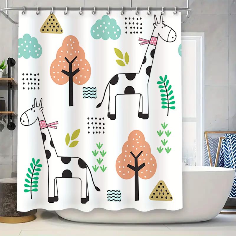 Giraffe Tree Shower Curtain Animal Print Bath Mat Decor For Kids Bathroom Cute Cartoon Home Decoration Waterproof Fabric 3D Prin W60H190(CM)-1 Pcs
Giraffe Tree Shower Curtain Animal Print Bath Mat Decor For Kids Bathroom Cute Cartoon Home Decoration Waterproof Fabric 3D Prin W60H190(CM)-1 Pcs