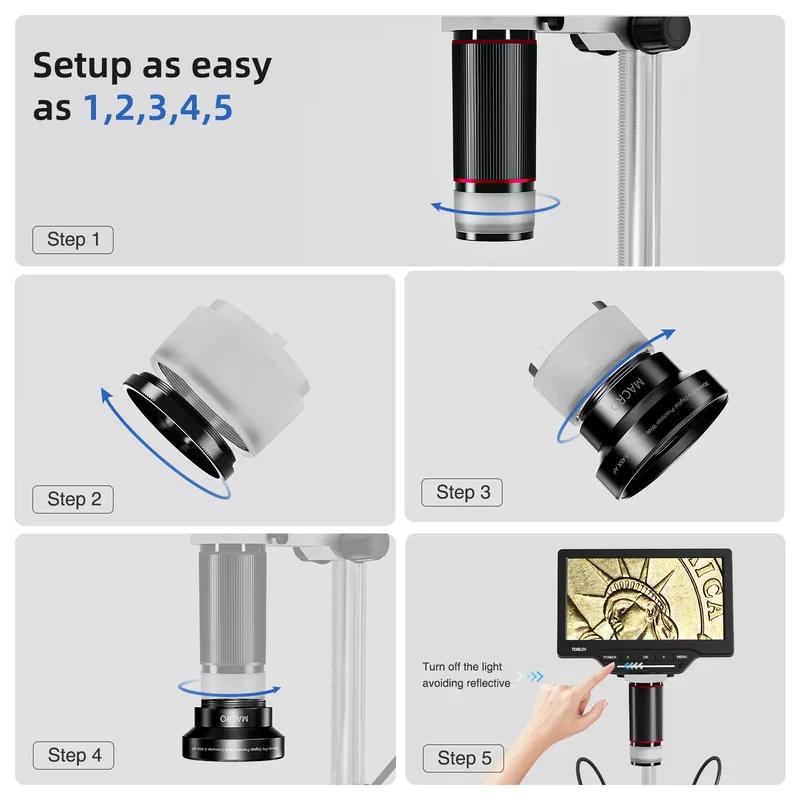 TOMLOV Digital Microscope Wide Angle Lens 30MM Wide Angle 0.45x Converter Lens with Macro Portion Pro Digital Precision Lens
TOMLOV Digital Microscope Wide Angle Lens 30MM Wide Angle 0.45x Converter Lens with Macro Portion Pro Digital Precision Lens