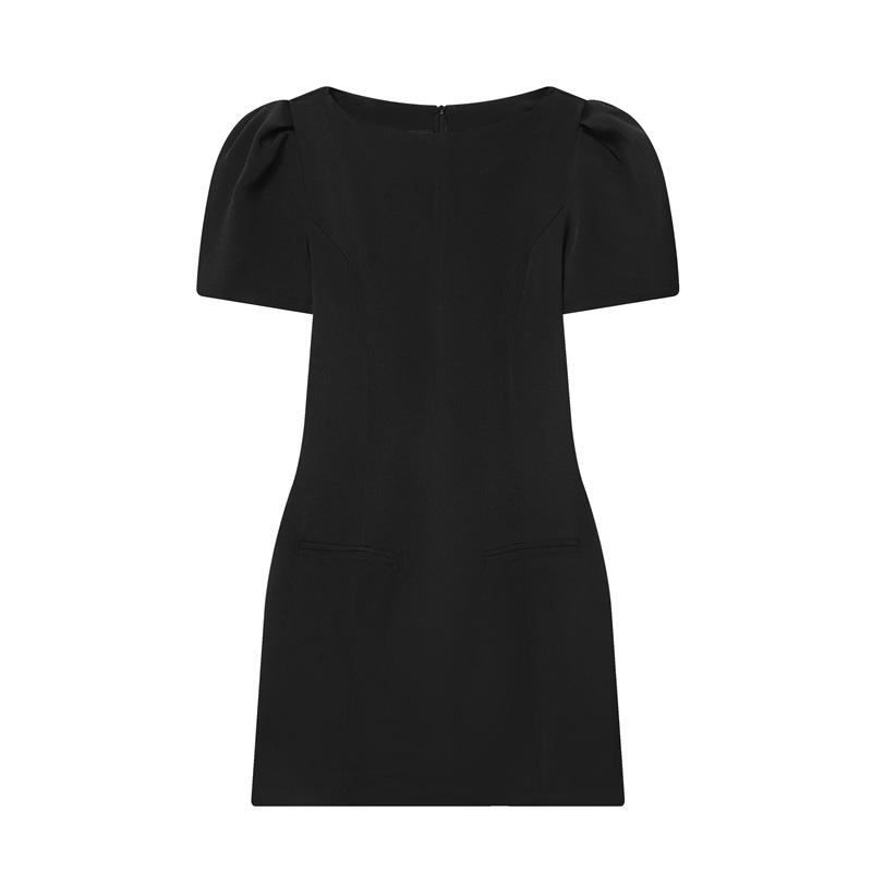 European American Style Women’s Fashion Pleated Pocket Short Dress Small чорний
European American Style Women’s Fashion Pleated Pocket Short Dress Small чорний