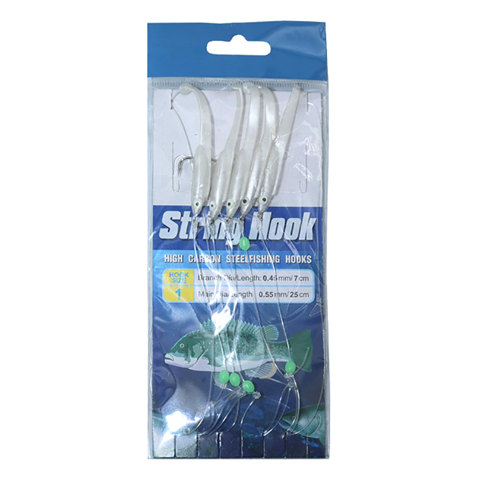 Sea Fishing Rigs Cod Hook Lures Fishing Rigs Luminous Baits Glow Fishing Lures with String Hook for Freshwater Saltwater
Sea Fishing Rigs Cod Hook Lures Fishing Rigs Luminous Baits Glow Fishing Lures with String Hook for Freshwater Saltwater