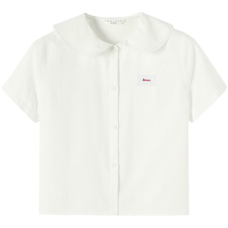 TonLion Women s Peter Pan Collar Short-Sleeve Blouse L
TonLion Women s Peter Pan Collar Short-Sleeve Blouse L