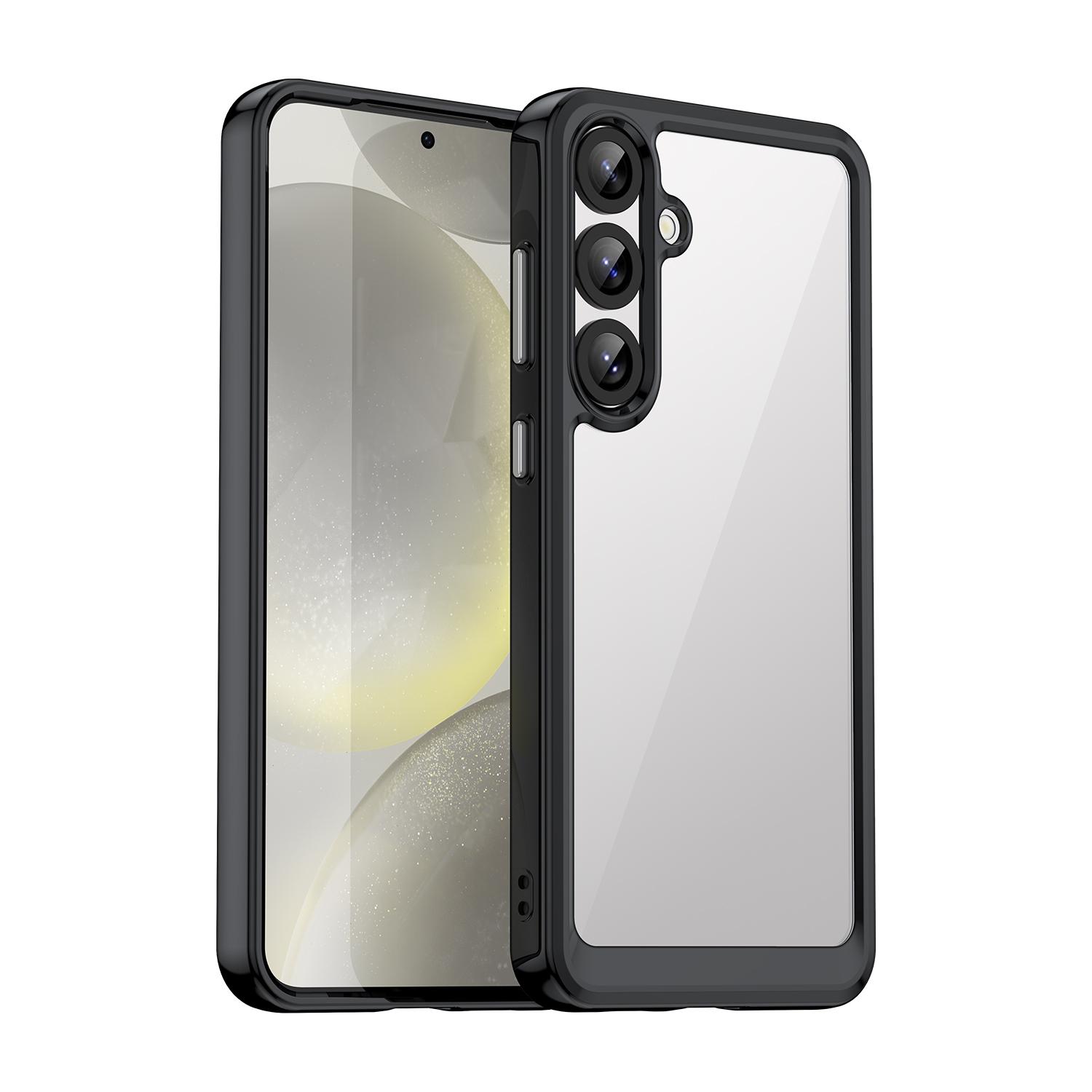 For Samsung Galaxy S25 Phone Case WANLONFENG XC Series TPU Acrylic Cover with Tempered Glass (Big Lens Hole) Black
For Samsung Galaxy S25 Phone Case WANLONFENG XC Series TPU Acrylic Cover with Tempered Glass (Big Lens Hole) Black