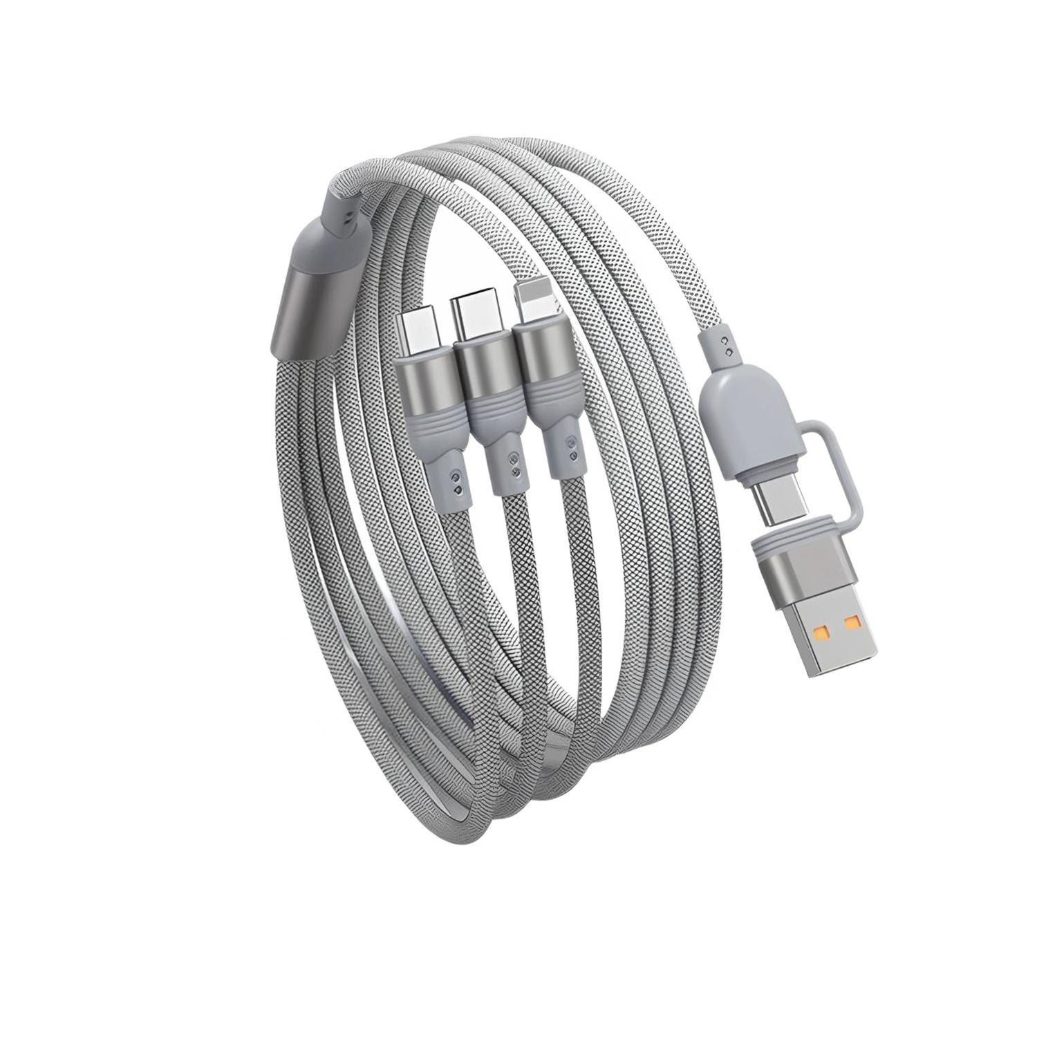 Зарядный кабель 3 в 1 USB Type C Многопортовый Micro кабель Для iPhone 15 14 13 12 Samsung Galaxy Xiaomi Redmi серый
Зарядный кабель 3 в 1 USB Type C Многопортовый Micro кабель Для iPhone 15 14 13 12 Samsung Galaxy Xiaomi Redmi серый
