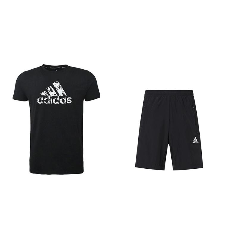 Футболка с коротким рукавом и принтом логотипа Adidas Retro Letter и шорты со средней талией, повседневный спортивный комплект унисекс, черный цвет ADITSG2SMU-BW-1+GT8161 S
Футболка с коротким рукавом и принтом логотипа Adidas Retro Letter и шорты со средней талией, повседневный спортивный комплект унисекс, черный цвет ADITSG2SMU-BW-1+GT8161 S