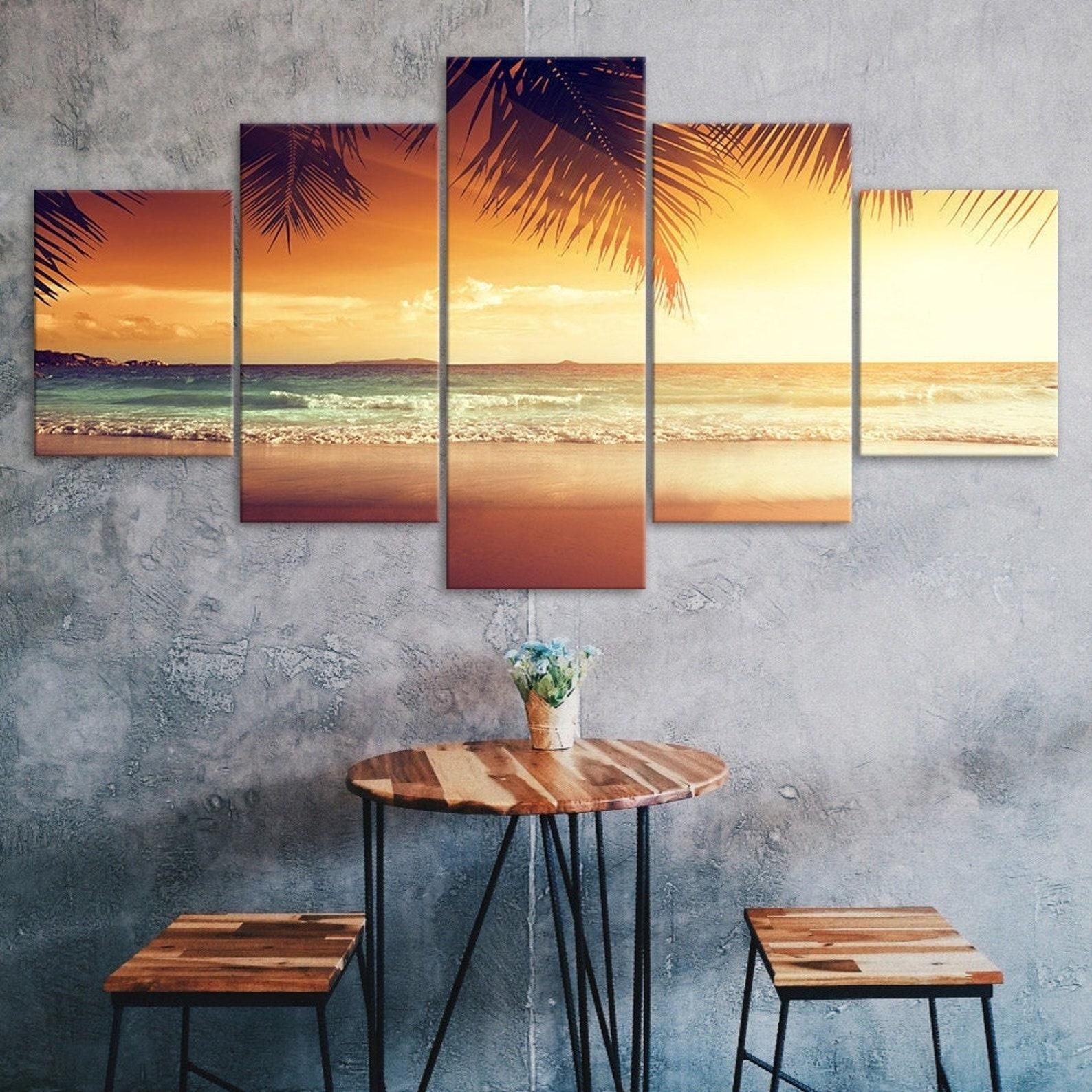 Tropical Beach Palm Tree Sunset Seascape 5 Piece Five Panel Wall Canvas Print Modern Art Poster Picture Home Decor Gift For Him For Her 20X35 20X45 20X55CM
Tropical Beach Palm Tree Sunset Seascape 5 Piece Five Panel Wall Canvas Print Modern Art Poster Picture Home Decor Gift For Him For Her 20X35 20X45 20X55CM