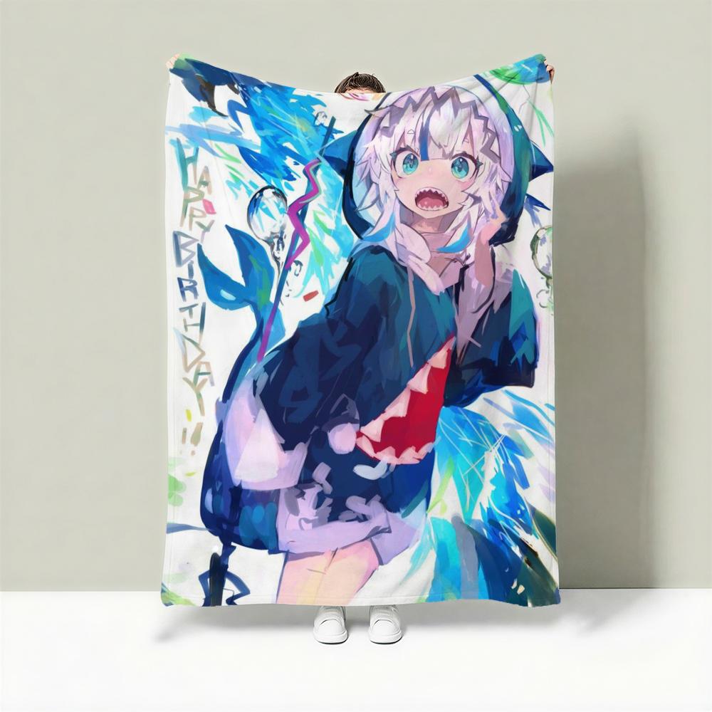 Character G-Gawr Gura Throw Lightweight 240g Flannel Blanket Soft Skin-friendly for Summer Cooling 75cmx90cm
Character G-Gawr Gura Throw Lightweight 240g Flannel Blanket Soft Skin-friendly for Summer Cooling 75cmx90cm