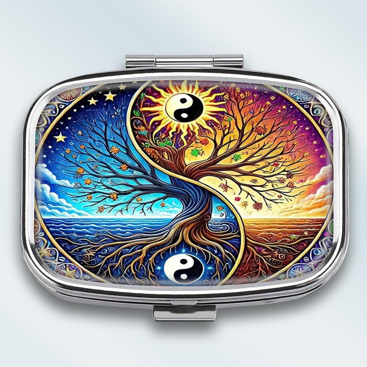 Portable Pill Box with 2 Compartments, Mini Metal Medicine Organizer Case, Cute Printed Pill Container for Vitamins, Pills, Jewelry, Travel, Daily Use різнокольоровий
Portable Pill Box with 2 Compartments, Mini Metal Medicine Organizer Case, Cute Printed Pill Container for Vitamins, Pills, Jewelry, Travel, Daily Use різнокольоровий