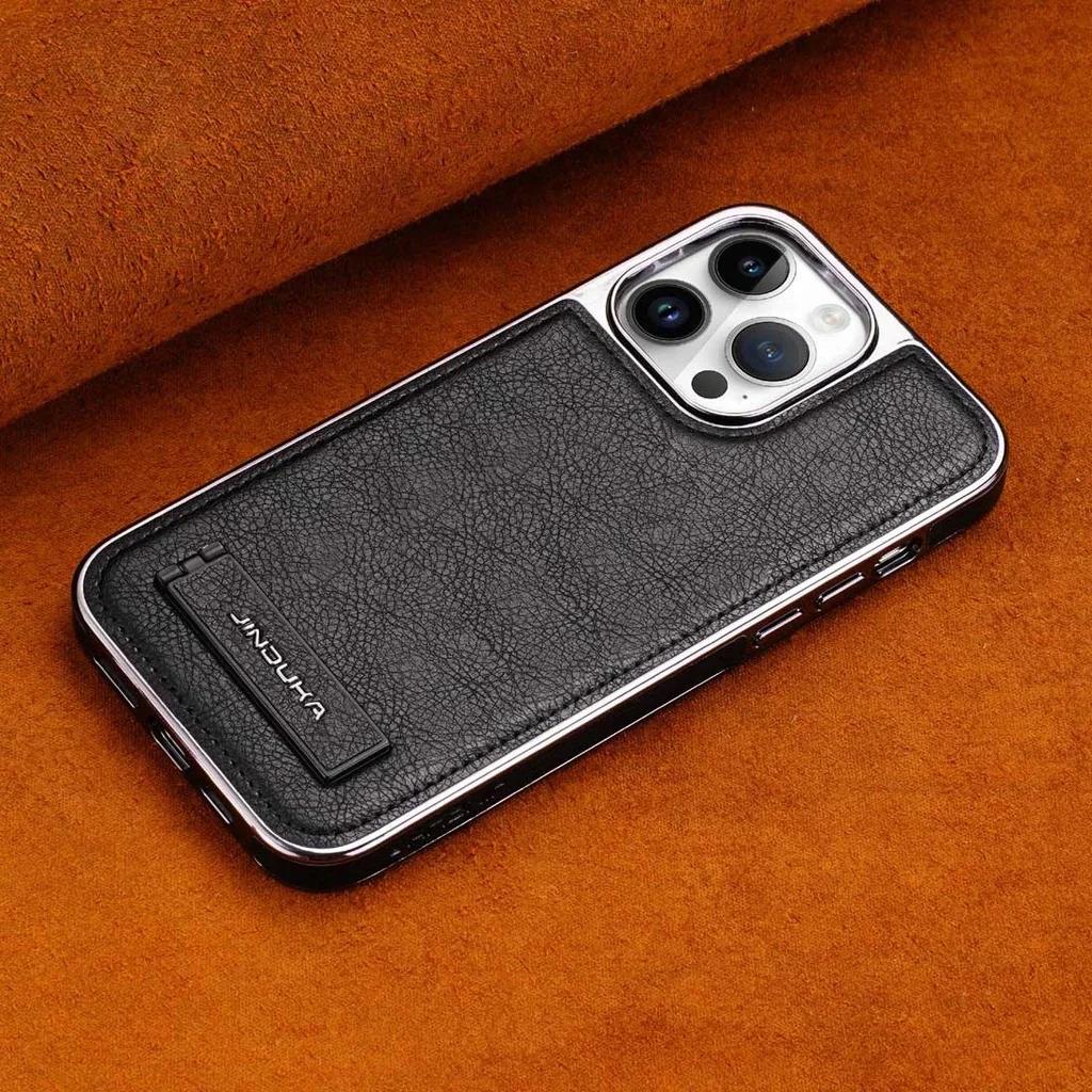 Invisible Bracket Holder Leather Case For iPhone 16 Pro Max 15 Plus 17 14 Pro 13 12 11 Aluminum Lens Electroplated Bumper Cover iPhone 13 Pro чёрный
Invisible Bracket Holder Leather Case For iPhone 16 Pro Max 15 Plus 17 14 Pro 13 12 11 Aluminum Lens Electroplated Bumper Cover iPhone 13 Pro чёрный