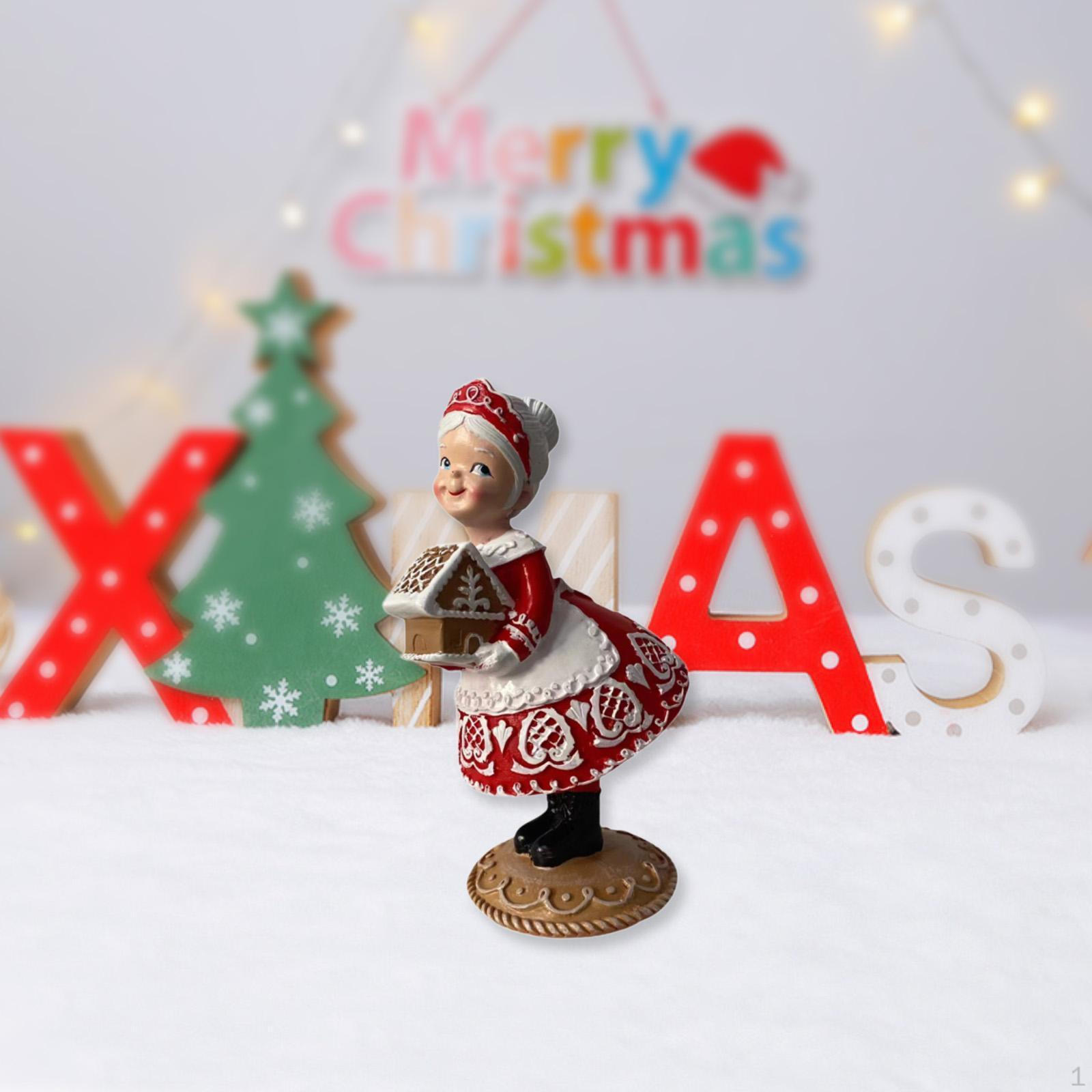 Рождественская фигурка для праздников, украшение из смолы на стол Woman
Рождественская фигурка для праздников, украшение из смолы на стол Woman