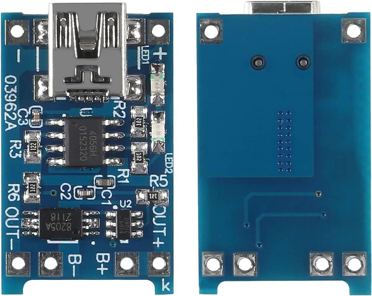 Плата зарядки літієвої батареї 10 шт. 5 В 1 A 18650 Плата зарядки літієвої батареї TP4056 Модуль зарядки Mini/Micro USB Type C із захистом
Плата зарядки літієвої батареї 10 шт. 5 В 1 A 18650 Плата зарядки літієвої батареї TP4056 Модуль зарядки Mini/Micro USB Type C із захистом