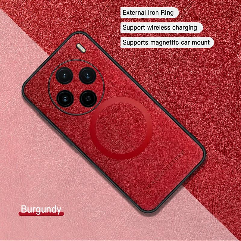 For VIVO X100 X100 Pro PU Leather Magnetic Ring Soft Edge Anti-Drop Anti-Fingerprint Phone Case For VIVO X100 Pro
For VIVO X100 X100 Pro PU Leather Magnetic Ring Soft Edge Anti-Drop Anti-Fingerprint Phone Case For VIVO X100 Pro