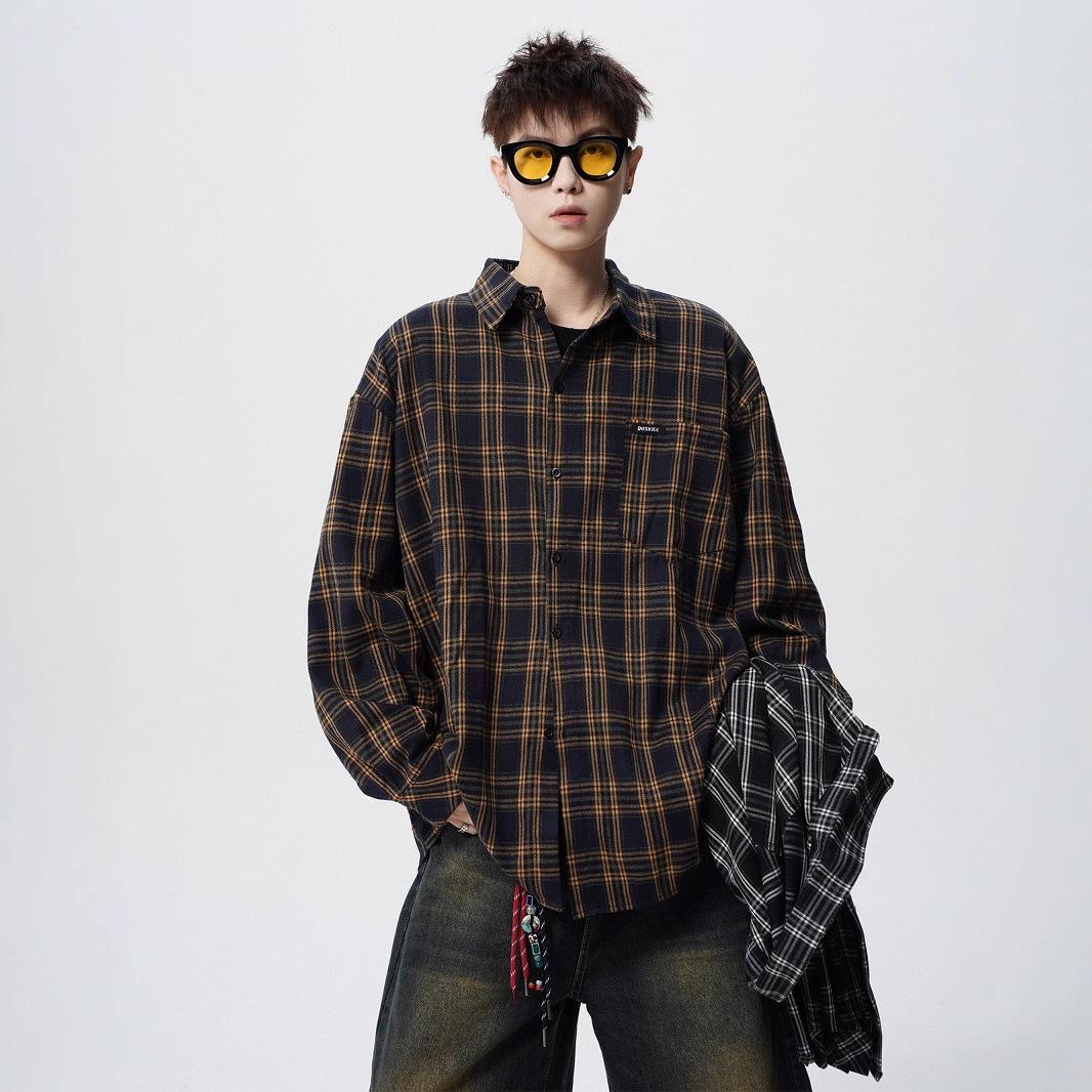 Men s Trendy Color Block Plaid Shirt - Retro Oversized American Street Style, Casual Long Sleeve, Spring Collection - Ideal for Couples XL чорний
Men s Trendy Color Block Plaid Shirt - Retro Oversized American Street Style, Casual Long Sleeve, Spring Collection - Ideal for Couples XL чорний