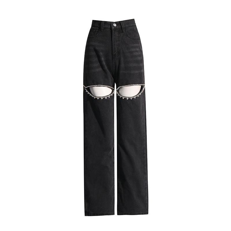 2026 Summer Blue Mid-Waist Rhinestone Wide-Leg Jeans for Women XL темно-серого
2026 Summer Blue Mid-Waist Rhinestone Wide-Leg Jeans for Women XL темно-серого