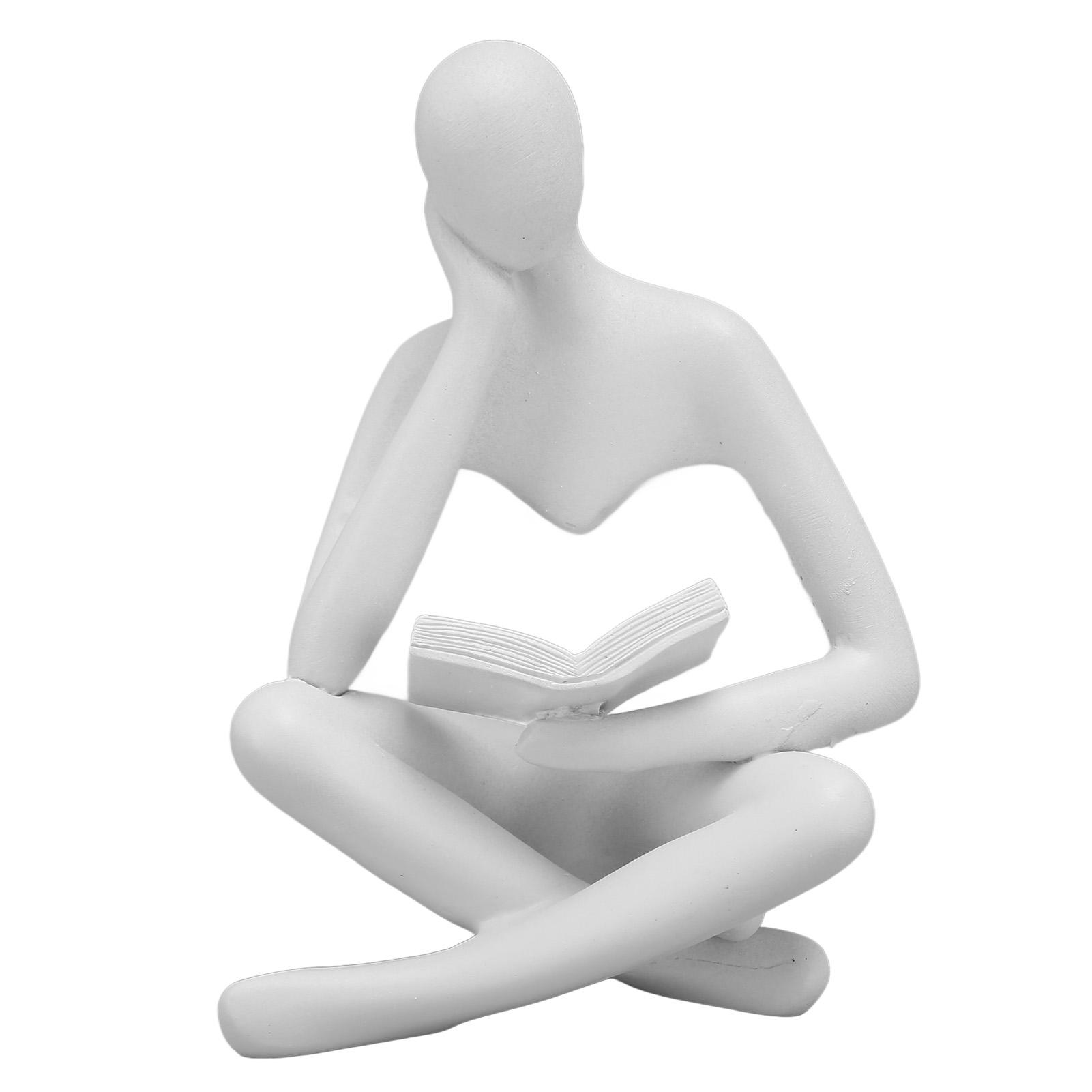 Thinker Reading Statue Resin Sitting Figure Abstract Art Ornament for Living Room Cabinet белый
Thinker Reading Statue Resin Sitting Figure Abstract Art Ornament for Living Room Cabinet белый