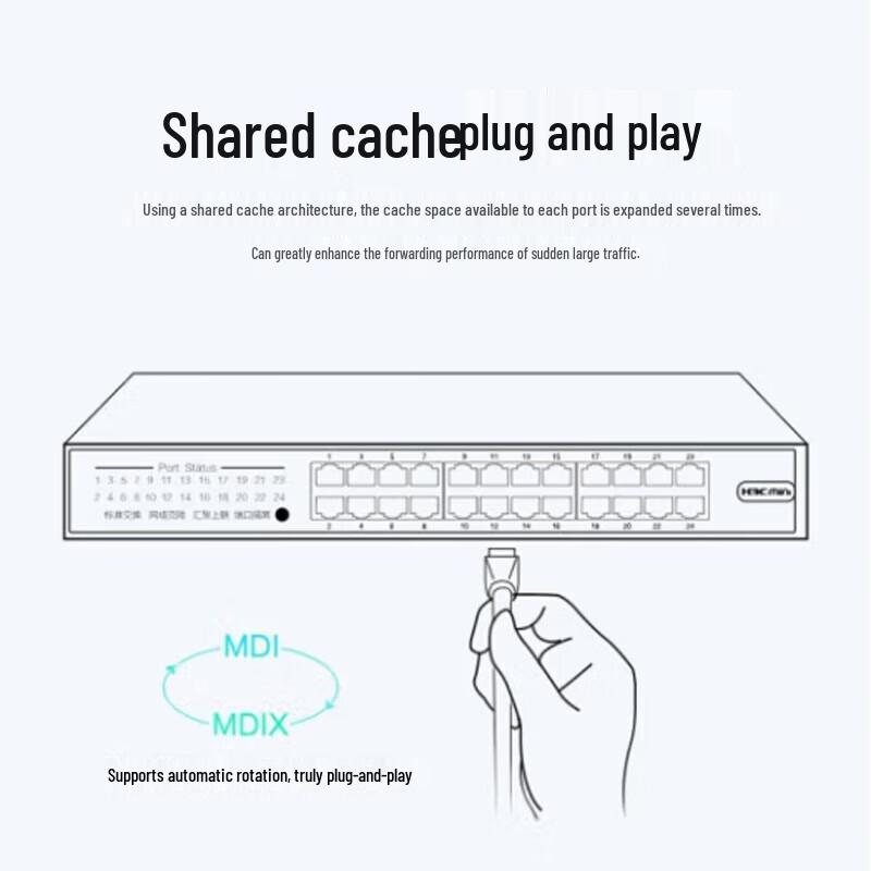 H3C S1326F-E 24-Port Gigabit Ethernet Switch
H3C S1326F-E 24-Port Gigabit Ethernet Switch