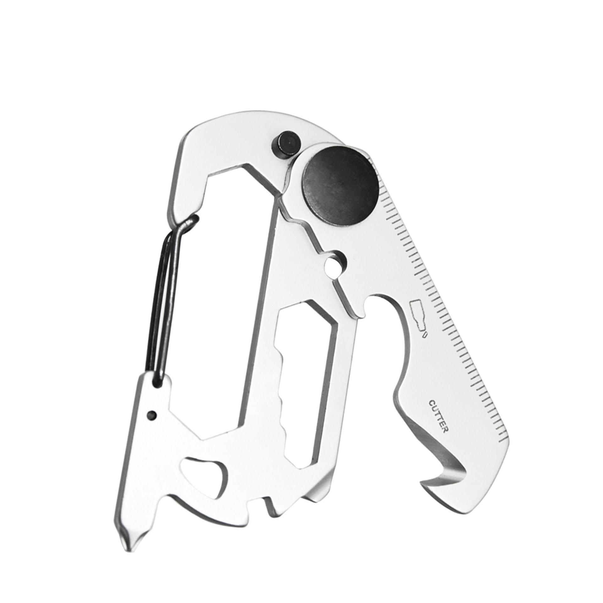 Stainless Steel Wrench Camping Multi Pocket Tool Key Ring Bottle Opener Carabiner Outdoor Keychain
Stainless Steel Wrench Camping Multi Pocket Tool Key Ring Bottle Opener Carabiner Outdoor Keychain
