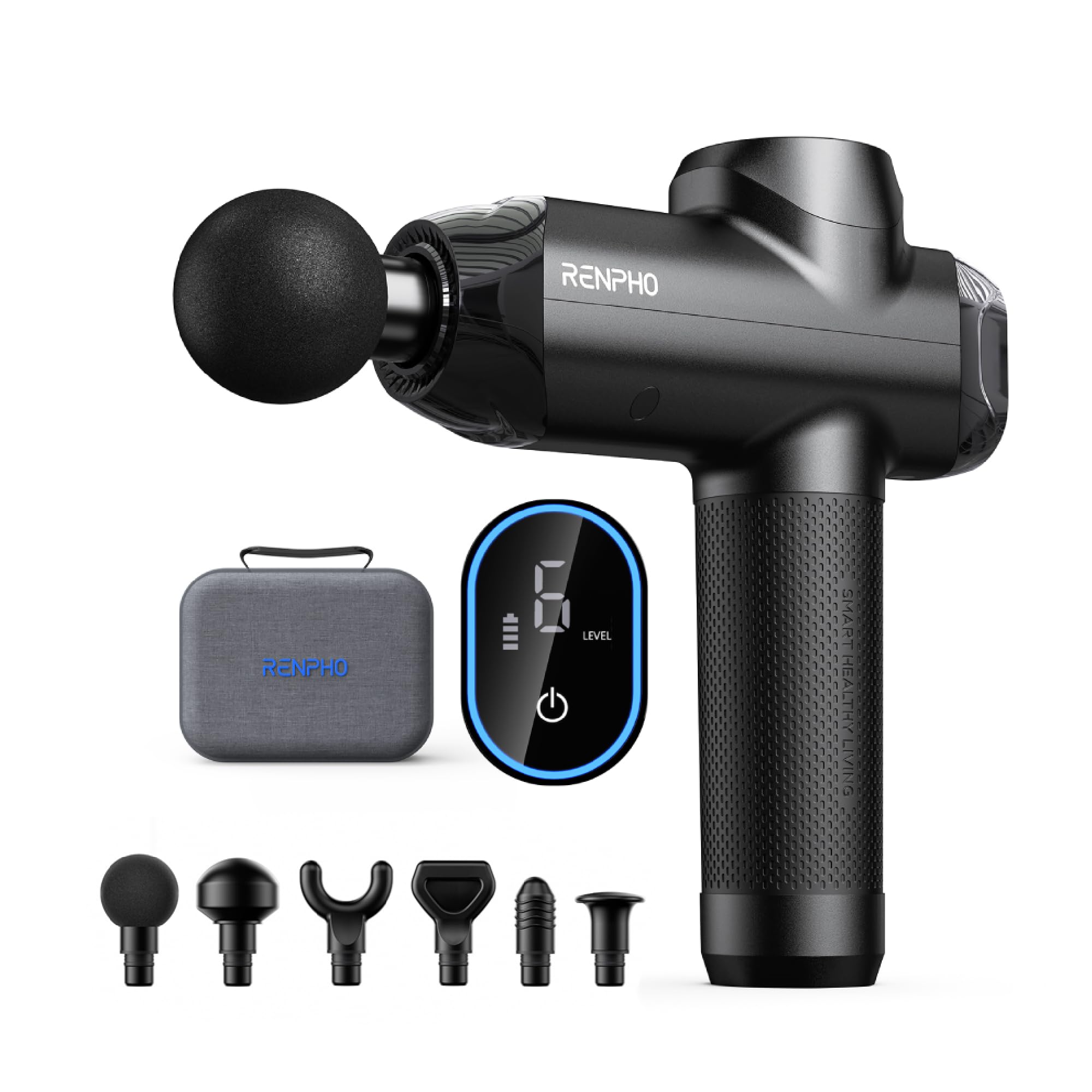 RENPHO Power Handy Myofascial Release 12mm Professional Handy 6 Intensity 6 LED Touch Timer Body Diet Includes Storage Gun, Gun, Amplitude, Gun,
RENPHO Power Handy Myofascial Release 12mm Professional Handy 6 Intensity 6 LED Touch Timer Body Diet Includes Storage Gun, Gun, Amplitude, Gun,