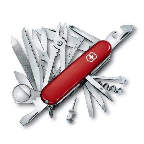 VICTORINOX Swiss Champ Red Swiss Army Knife Многофункциональный нож Товары для предотвращения стихийных бедствий Плоскогубцы для кемпинга Ножницы с лупой Swiss Made Mult
VICTORINOX Swiss Champ Red Swiss Army Knife Многофункциональный нож Товары для предотвращения стихийных бедствий Плоскогубцы для кемпинга Ножницы с лупой Swiss Made Mult