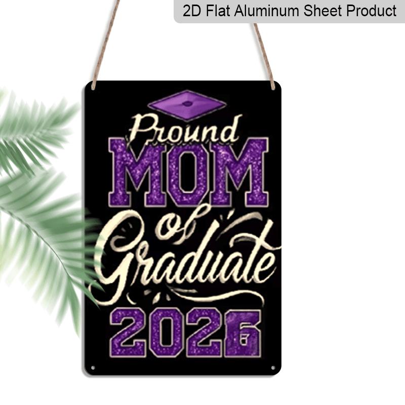 2D Flat, 1pc Proud Mom of A 2026 Graduate Aluminium Sign - 8 x12 Purple Glitter Graduation Decor, Grad Cap Wall Art, Perfect for 2026 Graduation 20*30cm
2D Flat, 1pc Proud Mom of A 2026 Graduate Aluminium Sign - 8 x12 Purple Glitter Graduation Decor, Grad Cap Wall Art, Perfect for 2026 Graduation 20*30cm