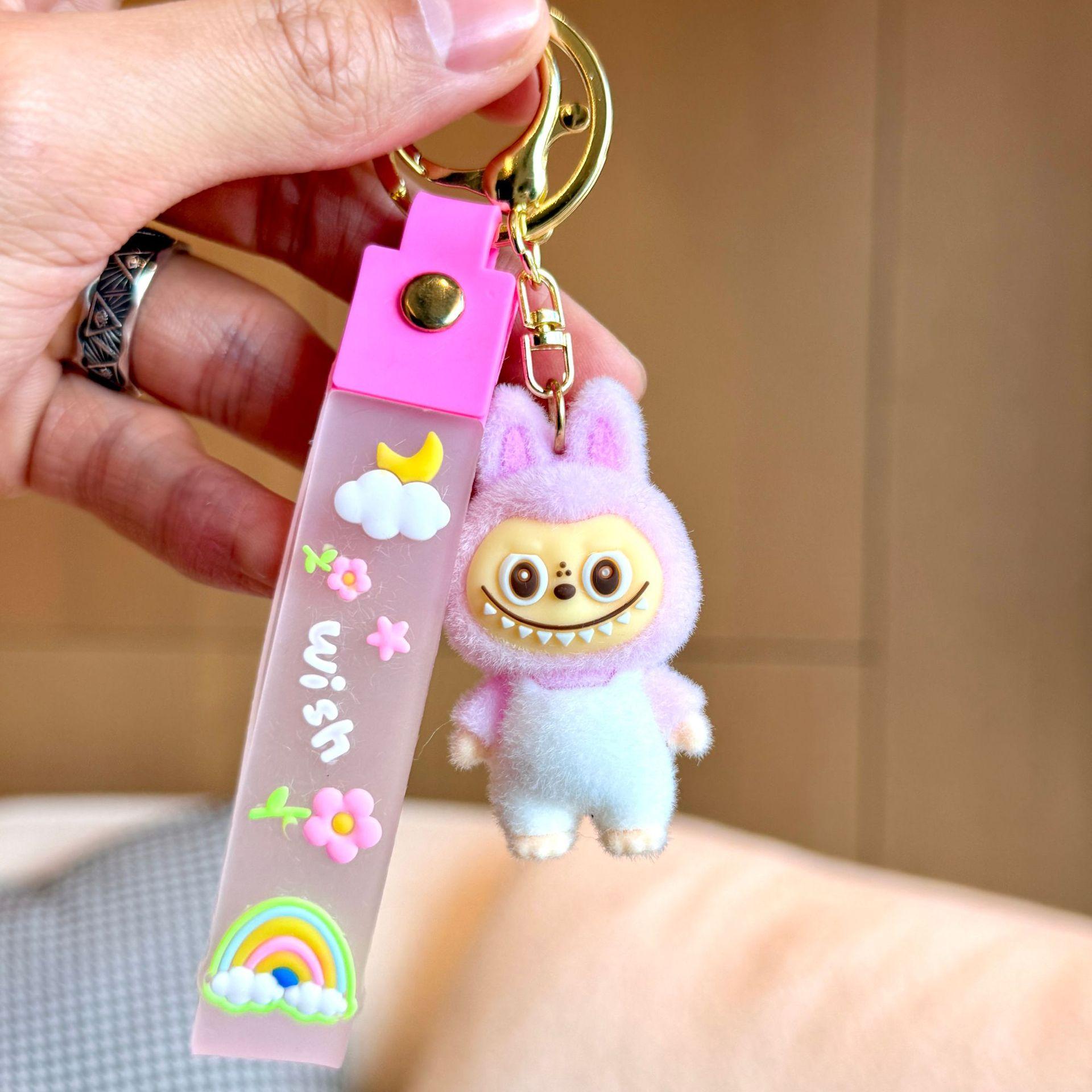 Cartoon Rab Flocked Keychain Pendant Labubu Schoolbag Pendant Cute Three-dimensional Doll Key Chain
Cartoon Rab Flocked Keychain Pendant Labubu Schoolbag Pendant Cute Three-dimensional Doll Key Chain