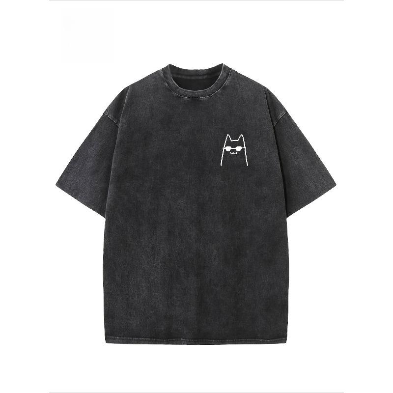 European Size Retro Artistic Design Featuring a Proud Cat on a Heavyweight Pure Washed Drop Shoulder Men S Vintage Streetwear Loose Hip-Hop Top S чёрный
European Size Retro Artistic Design Featuring a Proud Cat on a Heavyweight Pure Washed Drop Shoulder Men S Vintage Streetwear Loose Hip-Hop Top S чёрный