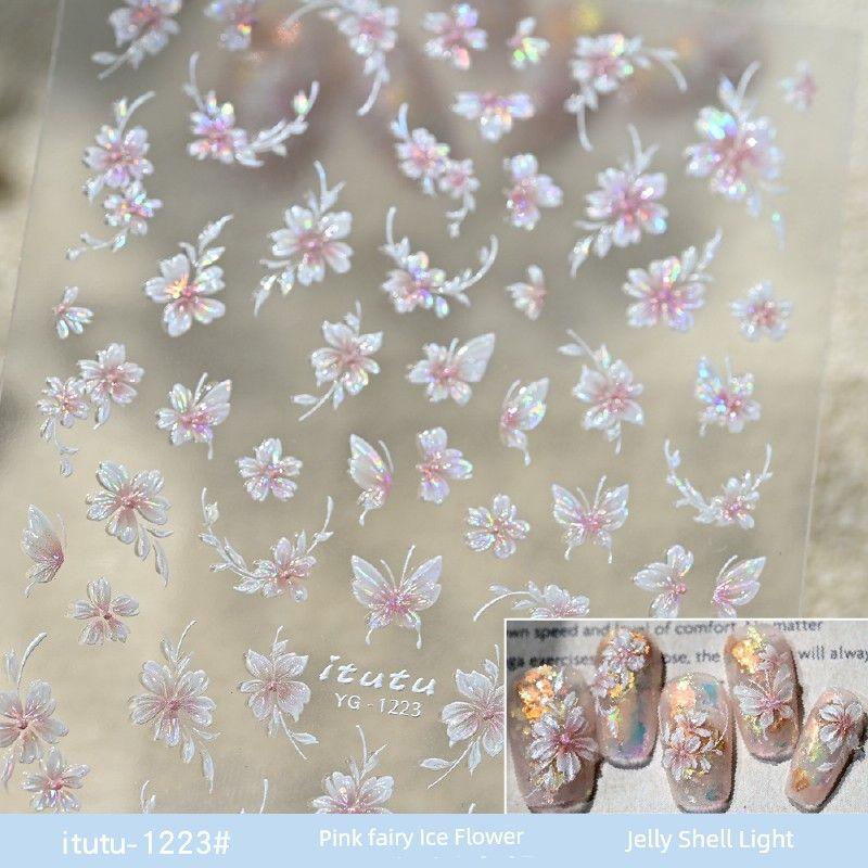 Arrival Ice Transparent Small Ice Flower Relief Jelly Nail Sticker Fairy Shell Light Five Petal Flower Semi-Transparent Little Flowers Back Sticker 1223# pink fairy flower
Arrival Ice Transparent Small Ice Flower Relief Jelly Nail Sticker Fairy Shell Light Five Petal Flower Semi-Transparent Little Flowers Back Sticker 1223# pink fairy flower