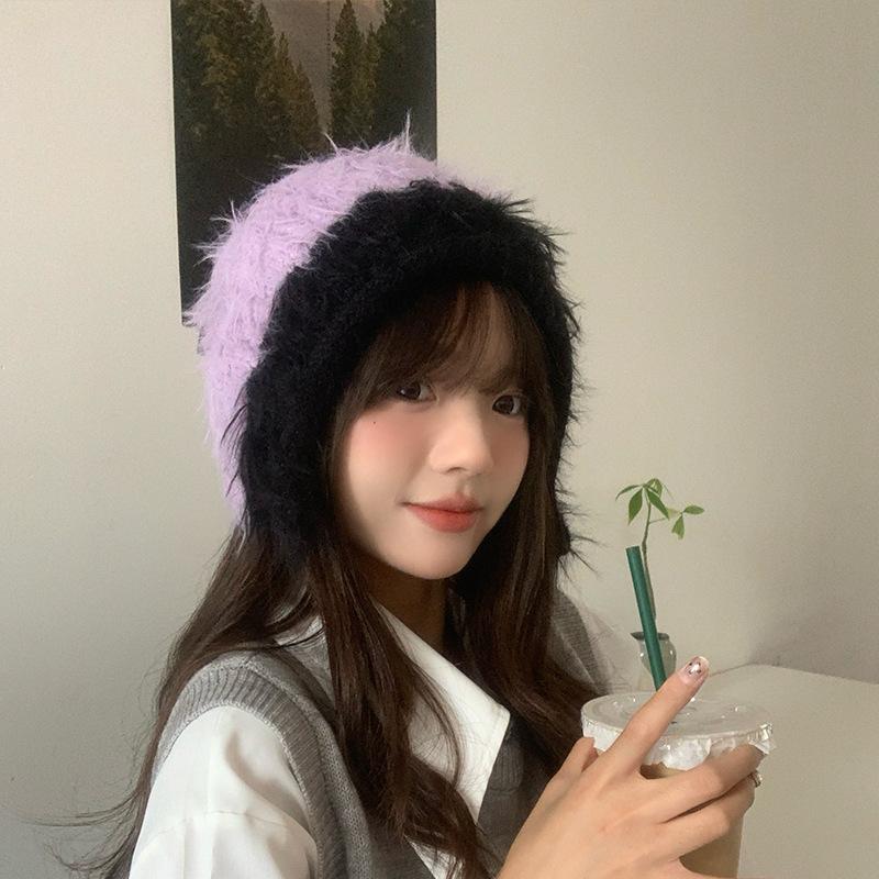 Цветная плюшевая шапка-пуловер с разрезом сзади, подходящая по цвету и персонализированная шерстяная шапка, теплая вязаная шапка с защитой ушей в корейском стиле и японском стиле 55-59cm
Цветная плюшевая шапка-пуловер с разрезом сзади, подходящая по цвету и персонализированная шерстяная шапка, теплая вязаная шапка с защитой ушей в корейском стиле и японском стиле 55-59cm