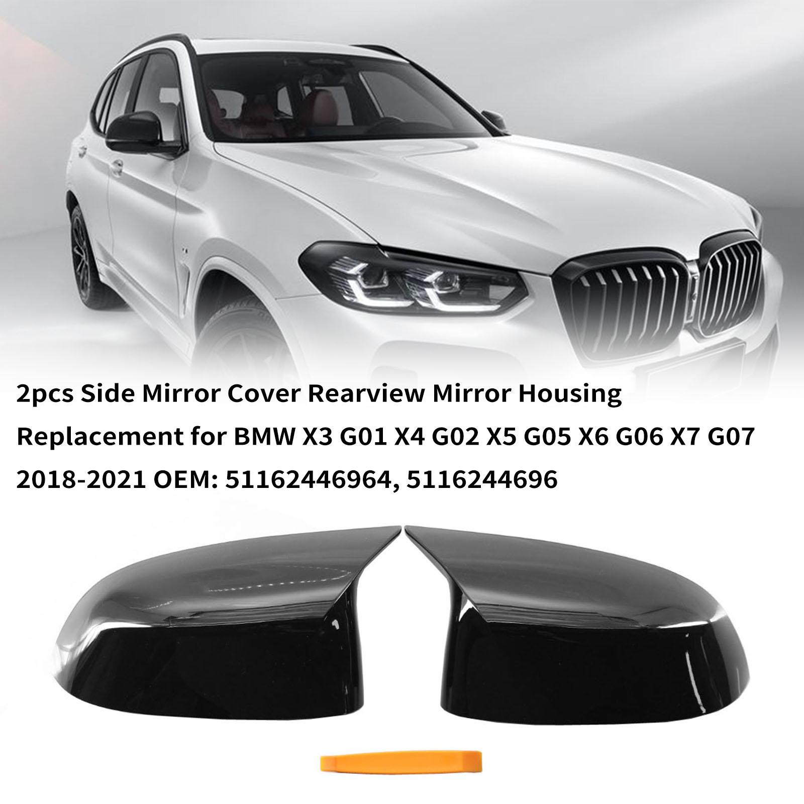 2pcs Side Mirror Cover Rearview Mirror Housing Replacement for BMW X3 G01 X4 G02 X5 G05 X6 G06 X7 G0 Black
2pcs Side Mirror Cover Rearview Mirror Housing Replacement for BMW X3 G01 X4 G02 X5 G05 X6 G06 X7 G0 Black