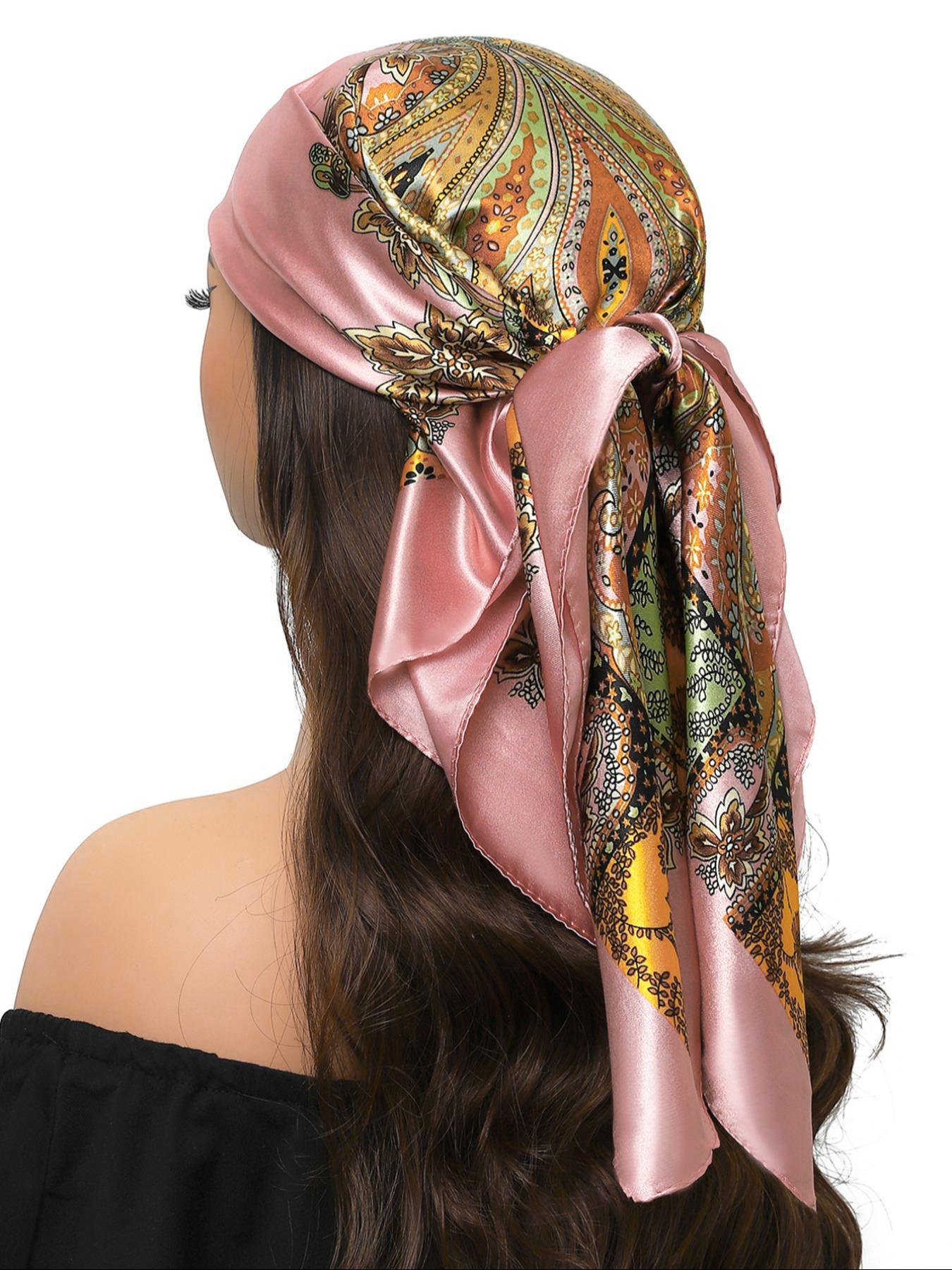 Scarves 90*90Cm Women Print Twil Hair Neck Square Silk Scarf Office Lady Shawl Bandana 90X90Cm Muslim Hijab Handkerchief Korean
Scarves 90*90Cm Women Print Twil Hair Neck Square Silk Scarf Office Lady Shawl Bandana 90X90Cm Muslim Hijab Handkerchief Korean