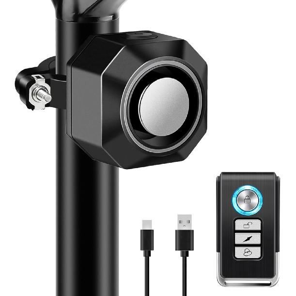 NineLeaf Bike Alarm USB Rechargeable with Mount, Bike Alarm with Remote, Anti Theft Wireless Bicycle Vibration Motion Sensor 110dB Loud Security for Seatpost Mount
NineLeaf Bike Alarm USB Rechargeable with Mount, Bike Alarm with Remote, Anti Theft Wireless Bicycle Vibration Motion Sensor 110dB Loud Security for Seatpost Mount