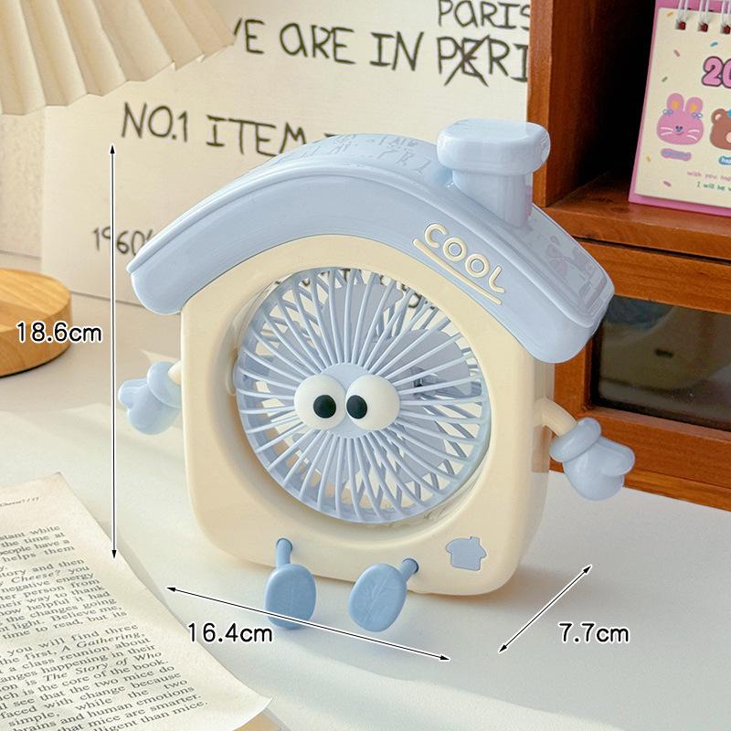 Popular Mini USB Vertical Desktop Fan - Three-Speed, Cute House Design As shown
Popular Mini USB Vertical Desktop Fan - Three-Speed, Cute House Design As shown