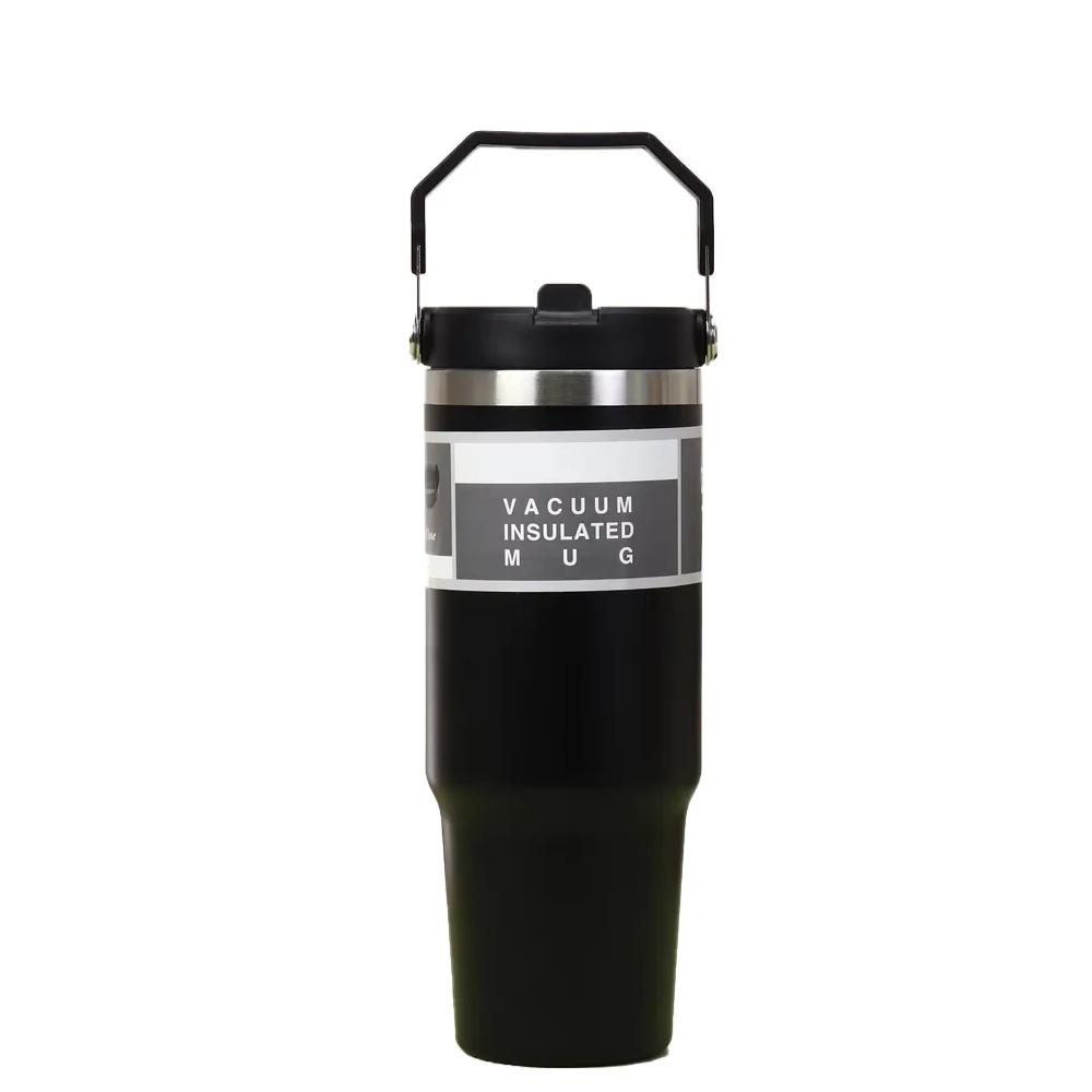 900mlStainless Steel Thermos Bottle Tritan Material Portable Car Easy To Carry Water Cup Insulation Cold IceCup OutdoorTravelCup One size чорний
900mlStainless Steel Thermos Bottle Tritan Material Portable Car Easy To Carry Water Cup Insulation Cold IceCup OutdoorTravelCup One size чорний