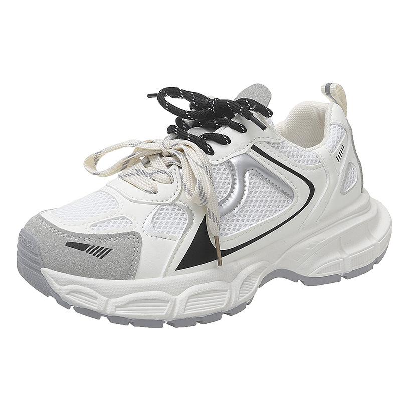 Дышащие двухцветные шнурки, кроссовки для папы, женские осенние 2025 легкие спортивные туфли на платформе, модные и универсальные повседневные с внутренней высотой 40 белый
Дышащие двухцветные шнурки, кроссовки для папы, женские осенние 2025 легкие спортивные туфли на платформе, модные и универсальные повседневные с внутренней высотой 40 белый