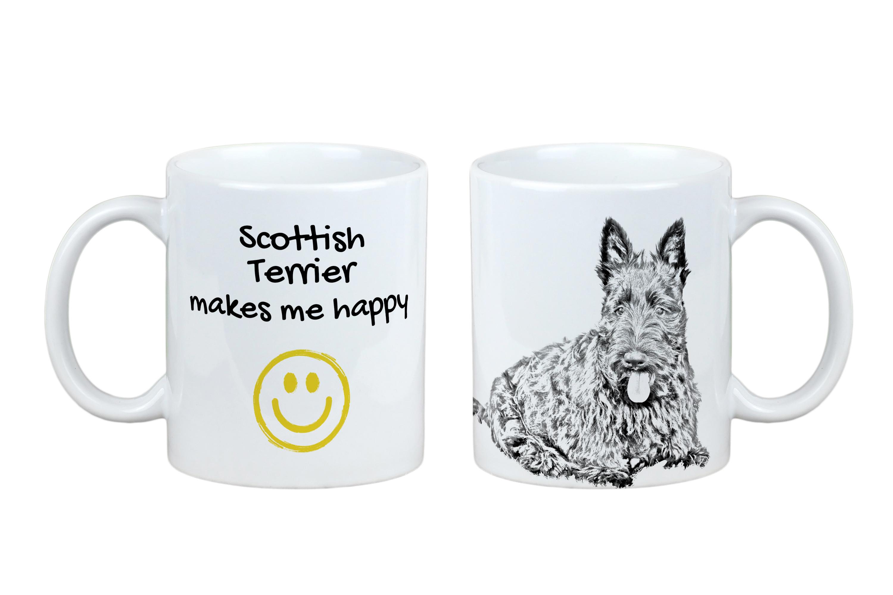 Scottish terrier, Aberdeen Terrier, Scottie, Aberdeenie - cup with a dog, cheerful cup for a dog lover, personalized gift from the Art-Dog brand білий
Scottish terrier, Aberdeen Terrier, Scottie, Aberdeenie - cup with a dog, cheerful cup for a dog lover, personalized gift from the Art-Dog brand білий