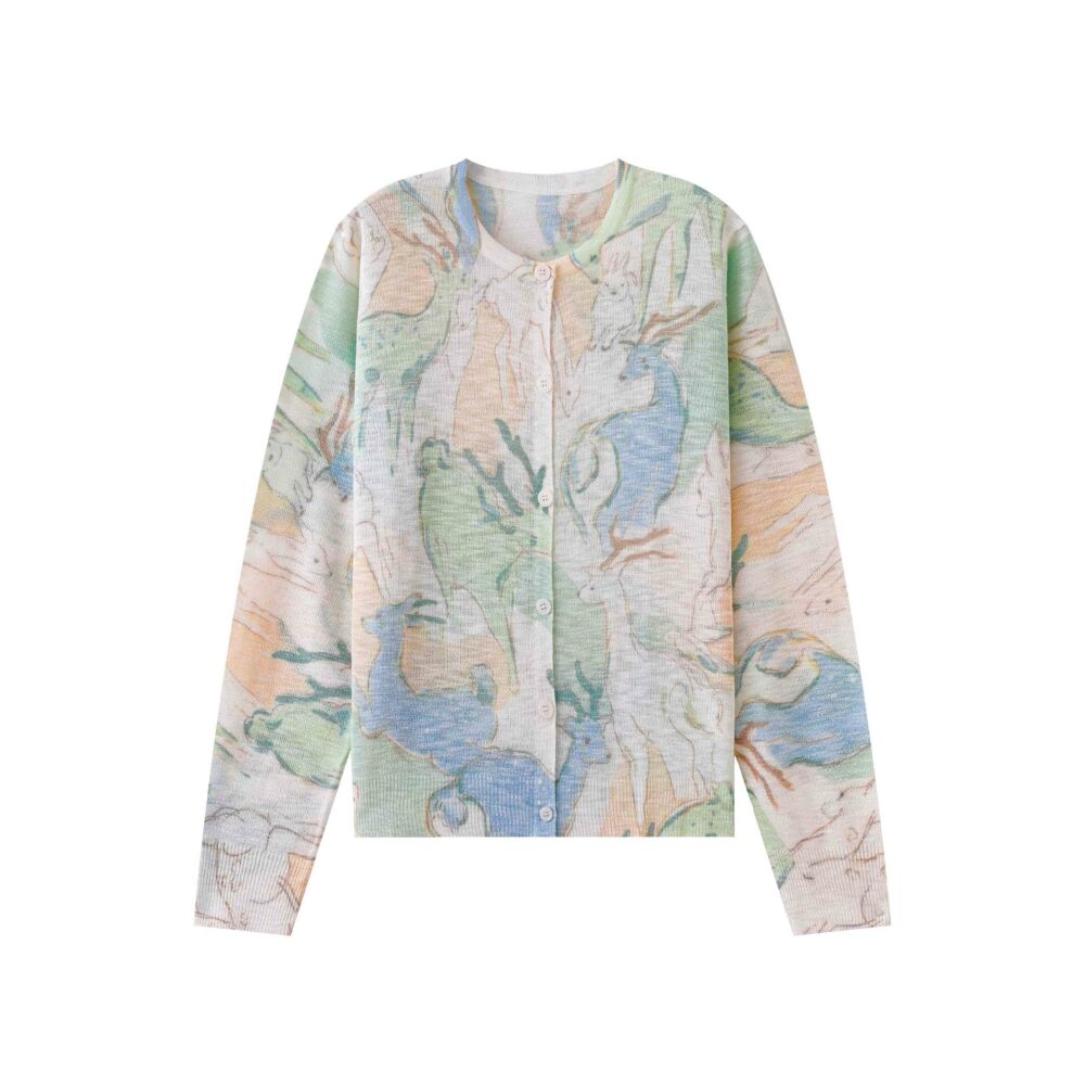 Summer Women s V-Neck Floral Print Knit Cardigan Long Sleeve Lightweight Casual Sweater Jacket Anti-Darkness S зелёный
Summer Women s V-Neck Floral Print Knit Cardigan Long Sleeve Lightweight Casual Sweater Jacket Anti-Darkness S зелёный
