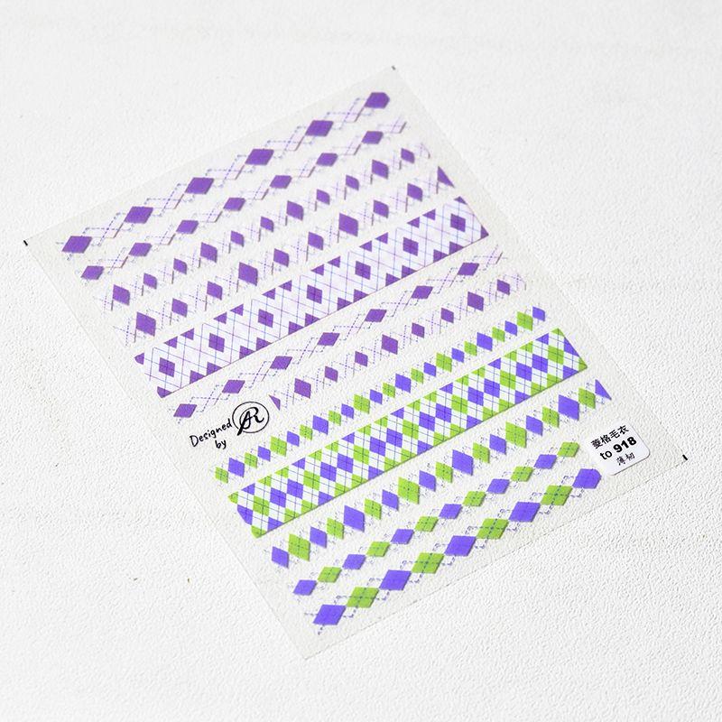 Sweater Pattern Rhombus Plaid Nail Art Sticker Tomoni Thin Tough Adhesive Japanese Style 5D Nail Sticker Nail Beauty Ornament Quilted Sweater 918
Sweater Pattern Rhombus Plaid Nail Art Sticker Tomoni Thin Tough Adhesive Japanese Style 5D Nail Sticker Nail Beauty Ornament Quilted Sweater 918