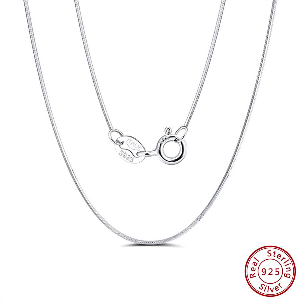 EFFIE QUEEN 1MM Snake Chain Fashion Jewelry For Women 925 Sterling Silver Snake Link Chain Necklaces Dainty Punk Hip-hop SC19 40cm
EFFIE QUEEN 1MM Snake Chain Fashion Jewelry For Women 925 Sterling Silver Snake Link Chain Necklaces Dainty Punk Hip-hop SC19 40cm