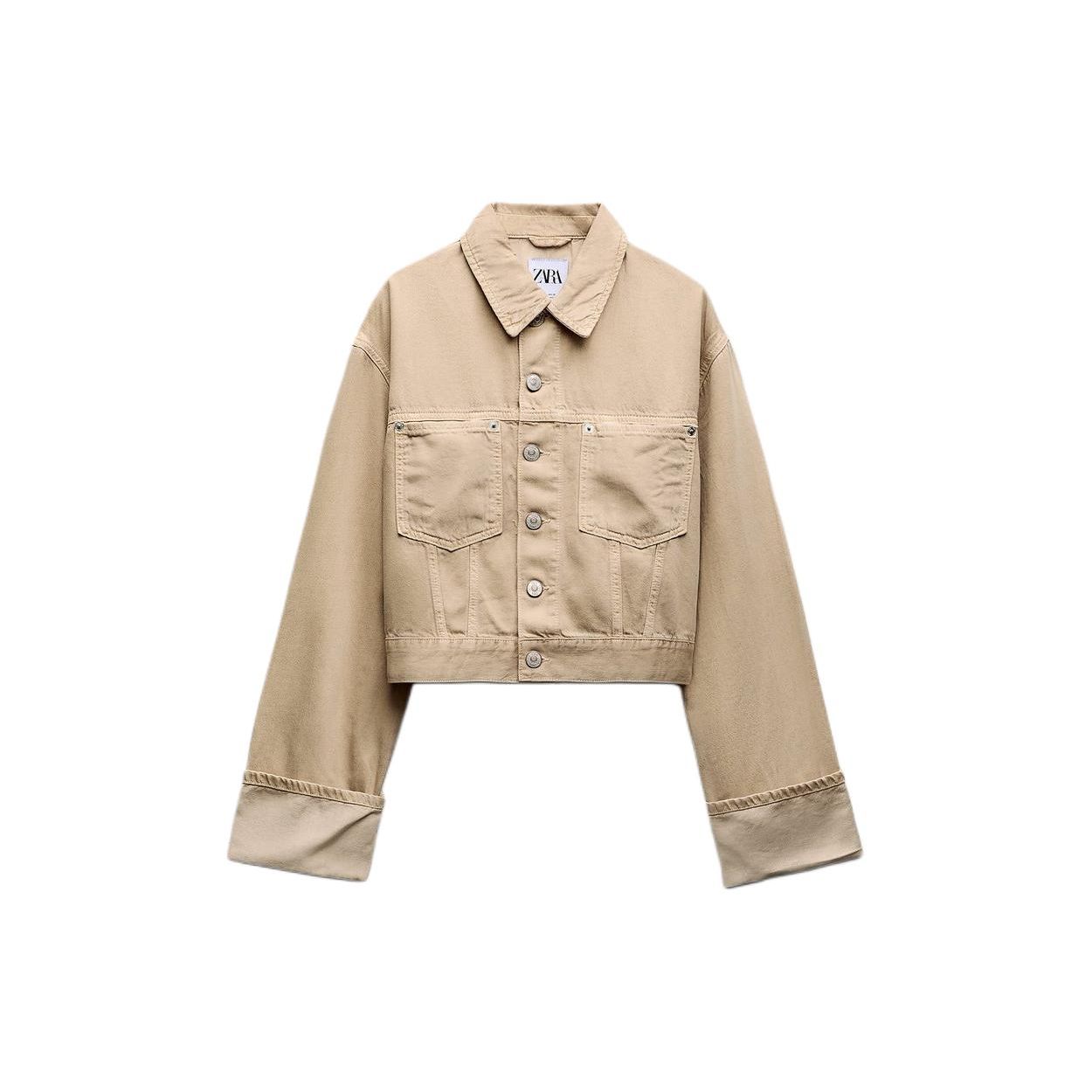 Zara Однотонная однобортная джинсовая куртка с манжетами и длинными рукавами, женские куртки коричневого цвета 6045039-704 S
Zara Однотонная однобортная джинсовая куртка с манжетами и длинными рукавами, женские куртки коричневого цвета 6045039-704 S
