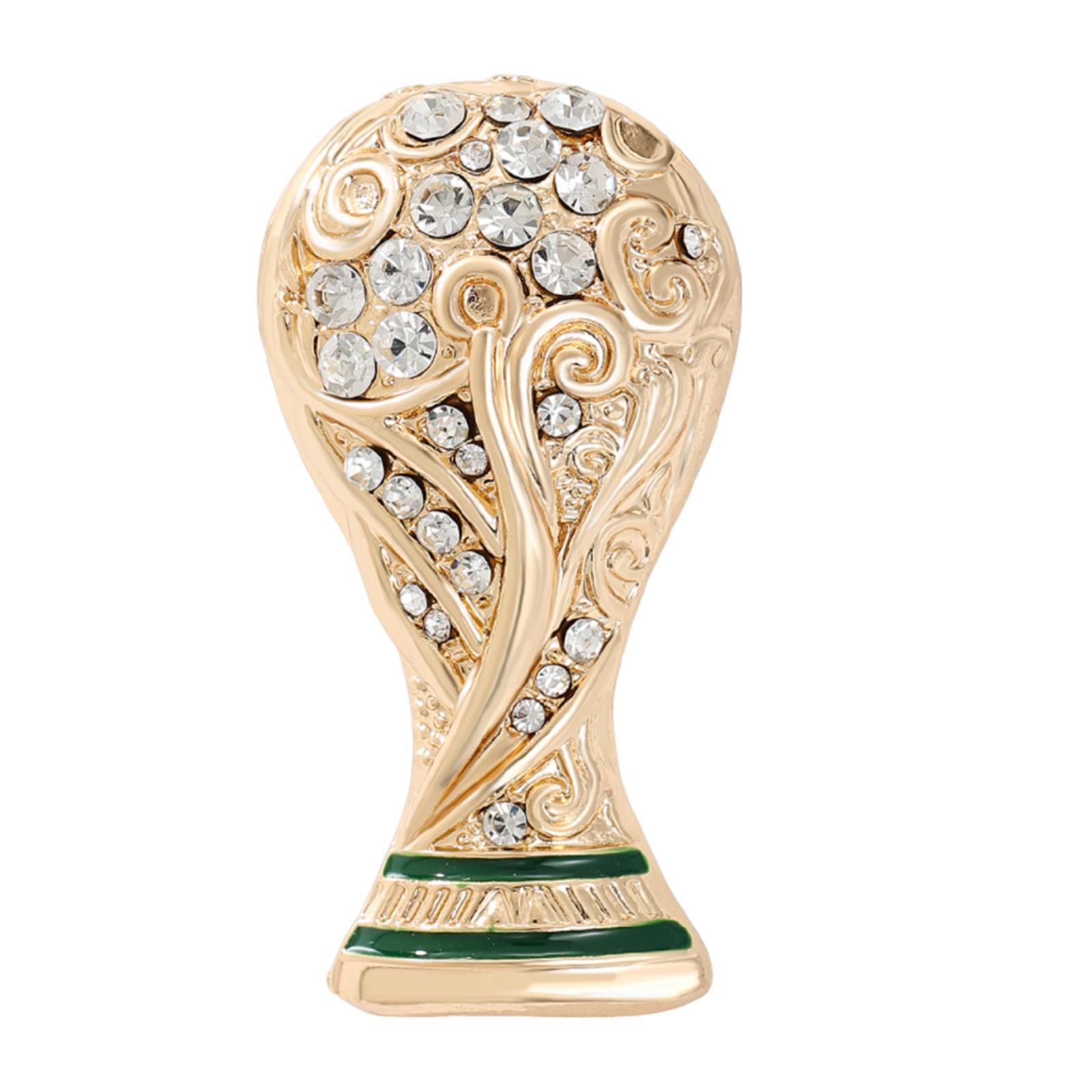 Decorative Trophy Shaped Brooch Pin with Crystal Accents and Intricate Swirl Design for Clothing Accessories and Collectibles One Size золотой
Decorative Trophy Shaped Brooch Pin with Crystal Accents and Intricate Swirl Design for Clothing Accessories and Collectibles One Size золотой