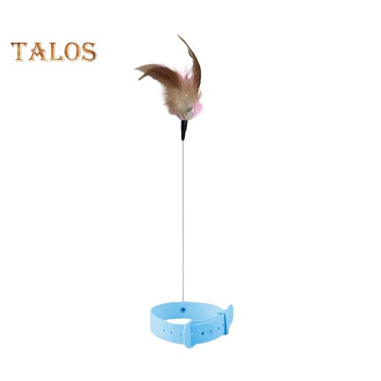 Интерактивная игрушка-ошейник для кошек, дразнящая палочка с разноцветными натуральными перьями и колокольчиком, регулируемый дизайн, самоиграющая игрушка, дразнящая палочка для кошек небесно-голубой
Интерактивная игрушка-ошейник для кошек, дразнящая палочка с разноцветными натуральными перьями и колокольчиком, регулируемый дизайн, самоиграющая игрушка, дразнящая палочка для кошек небесно-голубой