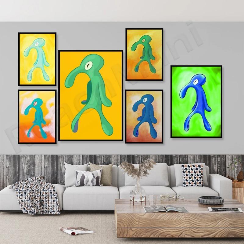 Galleria Grassetto e Brash Squid Art Canvas Painting Squidward Graffiti Print Wall Picture Nordic Living Room Decor Poster P 21cm×30cm NoFrame
Galleria Grassetto e Brash Squid Art Canvas Painting Squidward Graffiti Print Wall Picture Nordic Living Room Decor Poster P 21cm×30cm NoFrame
