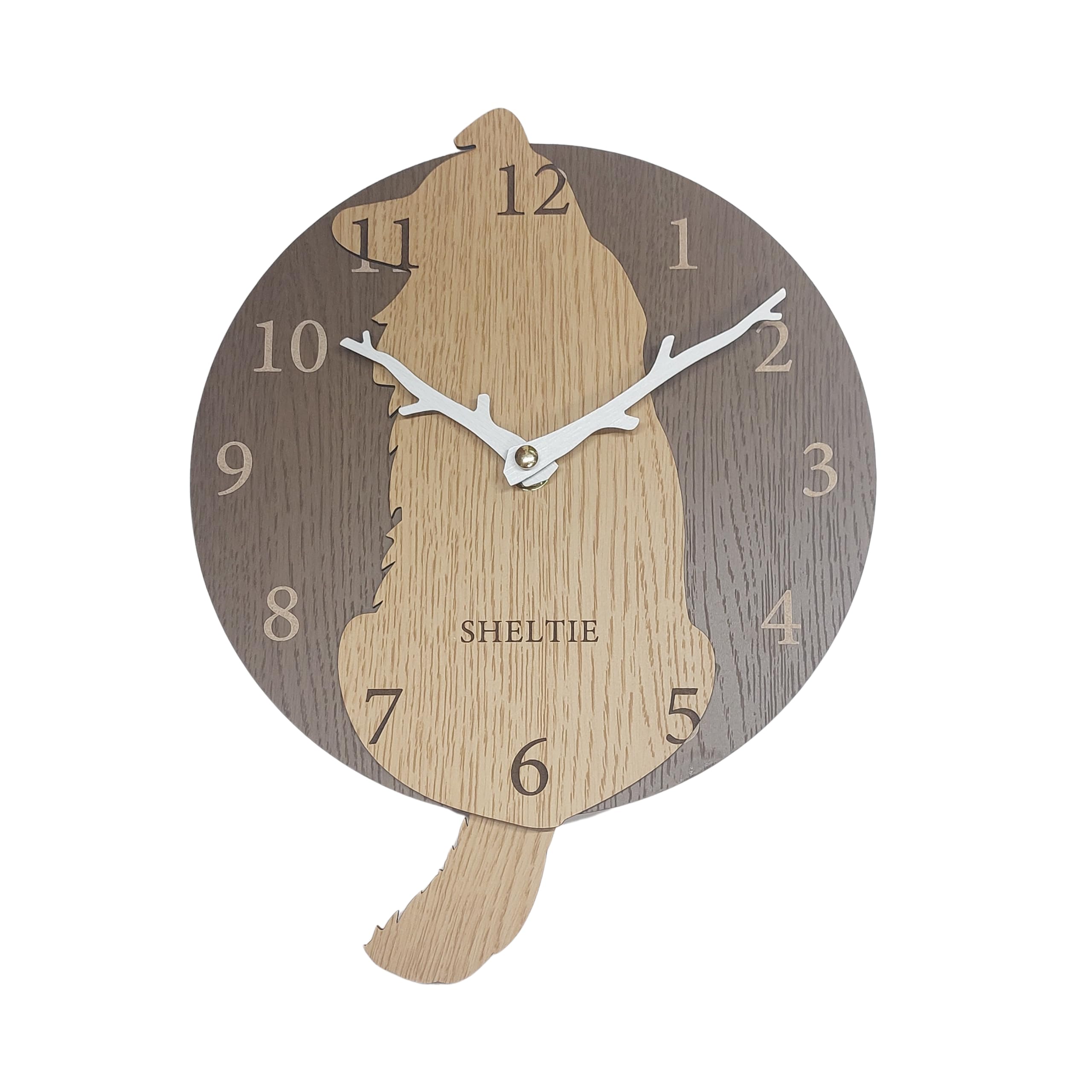 Pendulum Clock, Shetland Sheepdog (Sheltie) Wall Clock, Beige, Stylish Wooden Analog Clock, Silent, Wall-Mounted, Interior Decor, Bedroom, Home, Room
Pendulum Clock, Shetland Sheepdog (Sheltie) Wall Clock, Beige, Stylish Wooden Analog Clock, Silent, Wall-Mounted, Interior Decor, Bedroom, Home, Room
